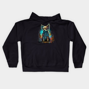 Baby Fox puppy Kids Hoodie